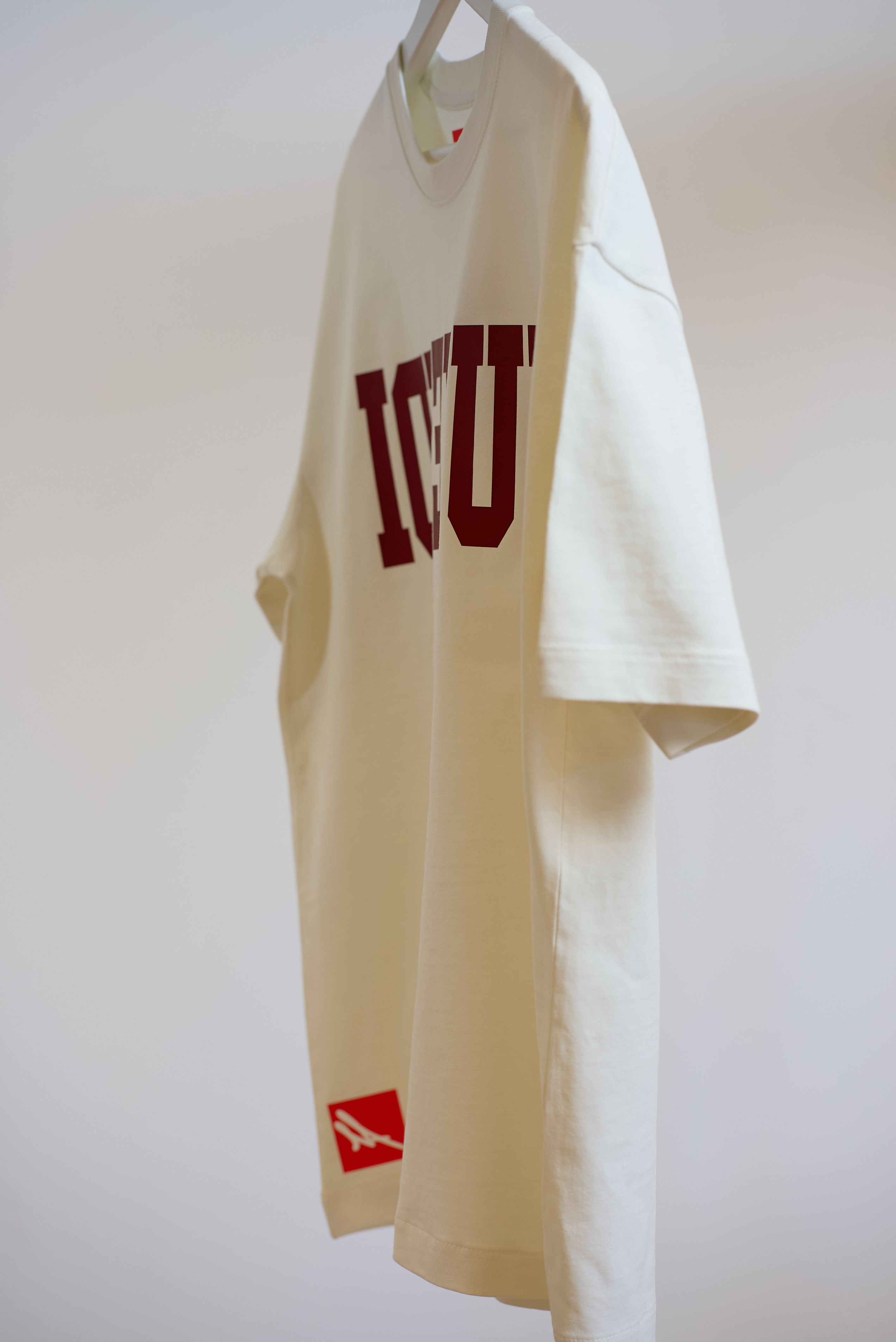 T-Shirt Reverse - Édition Limitée - Blanc Cassé / Bordeaux