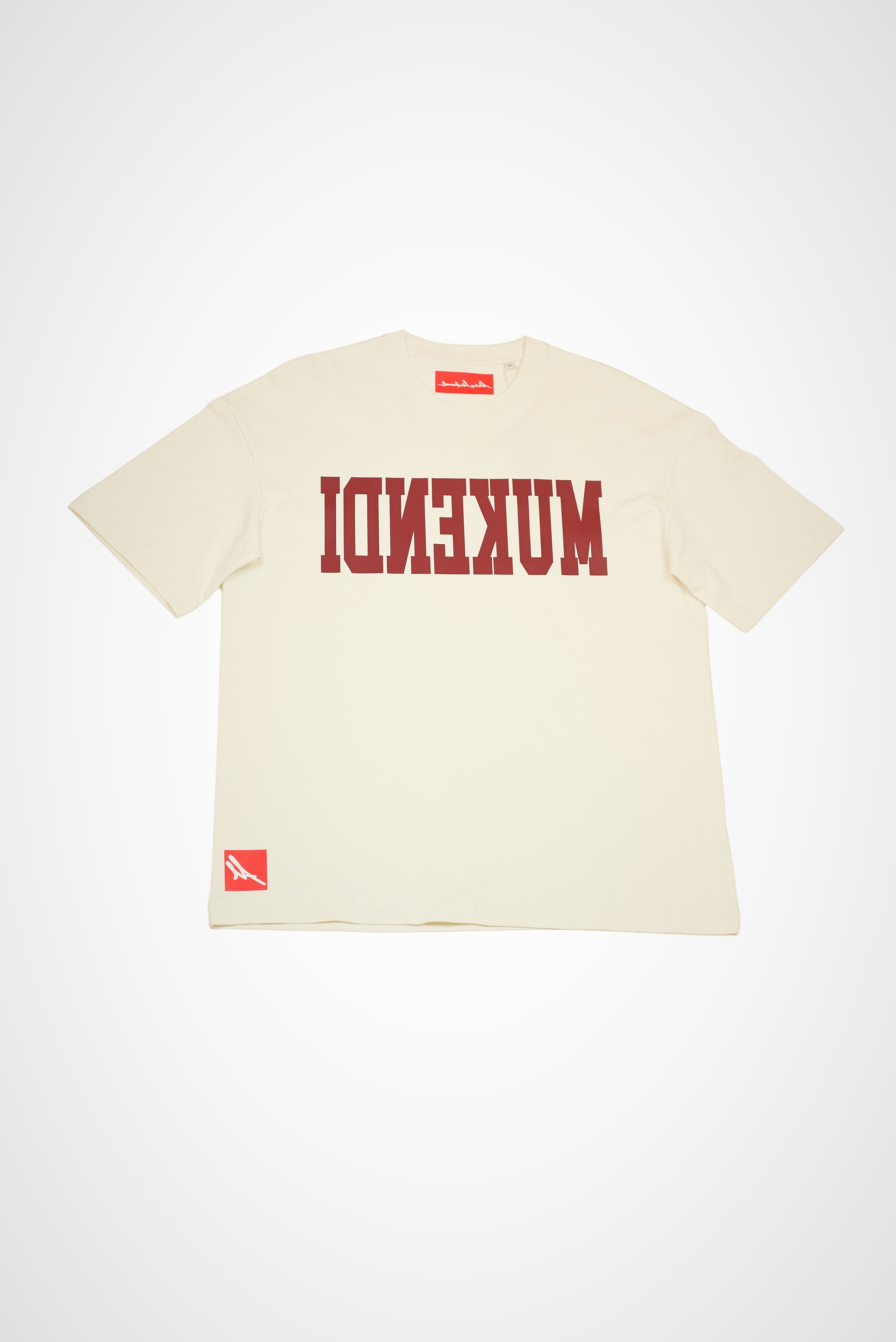 T-Shirt Reverse - Édition Limitée - Blanc Cassé / Bordeaux