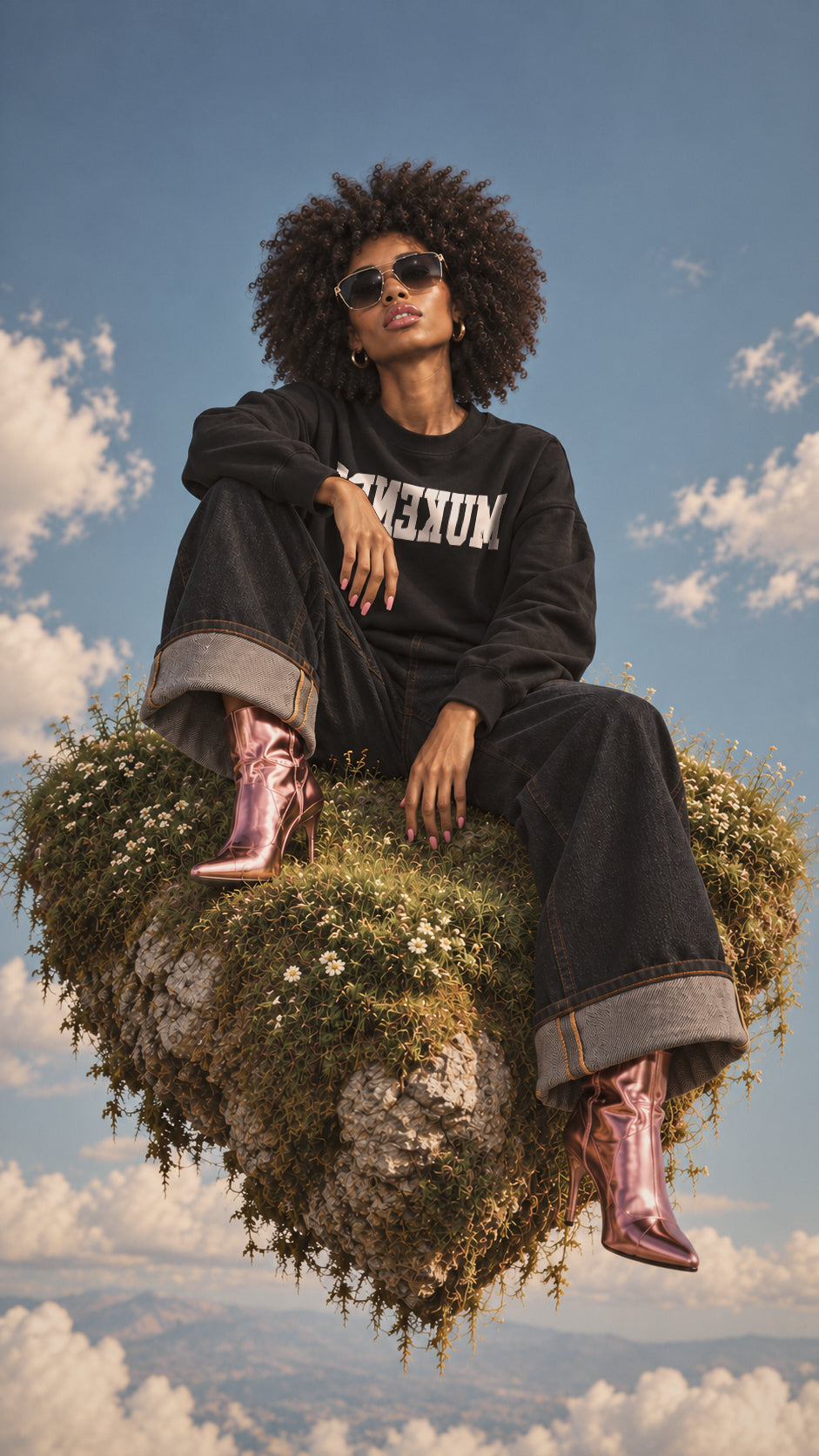 Sweatshirt Reverse - Édition Limitée - Noir / Blanc