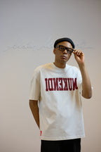 T-Shirt Reverse - Édition Limitée - Blanc Cassé / Bordeaux