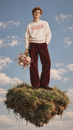 Sweatshirt Reverse - Édition Limitée - Écru / Rose