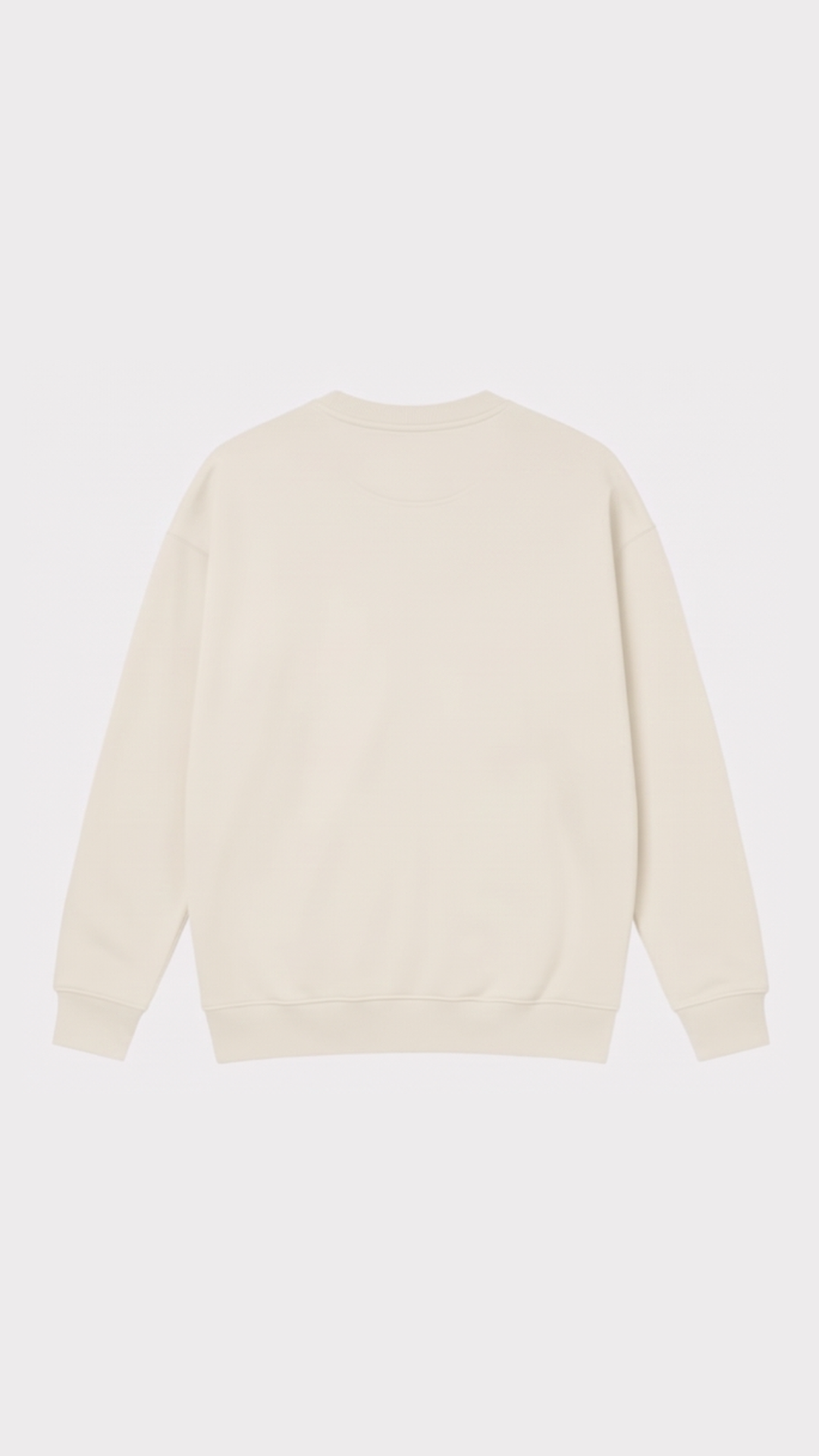 Sweatshirt Reverse Écru / Rose – vue de dos