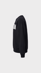 Sweatshirt Reverse Noir / Blanc – vue de profil