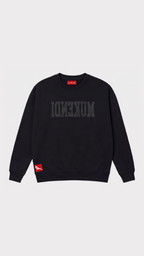 Sweatshirt Reverse Noir / Noir – vue de face