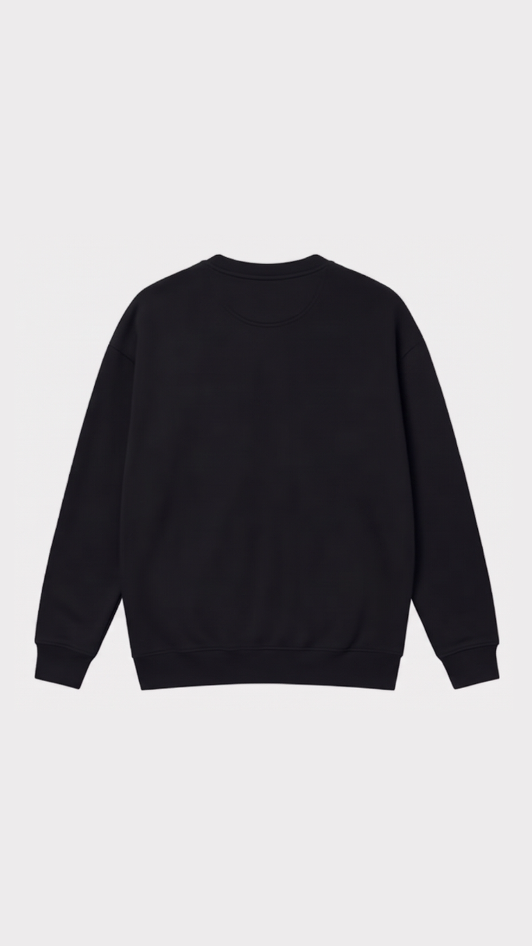Sweatshirt Reverse Noir / Noir – vue de dos
