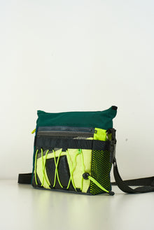 Sacoche « Chlorophylle » Crossbody vert & jaune fluo - Arrête  tes sacs by Mesk