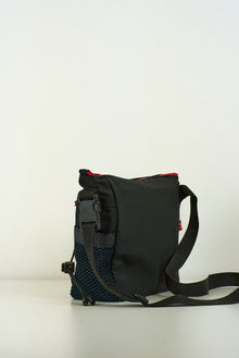 Sacoche « Braise »  Crossbody noir &amp; rouge  - Arrête  tes sacs by Mesk