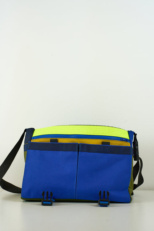 Besace « Cobalt »  Grand format bandoulière  - Arrête  tes sacs by Mesk