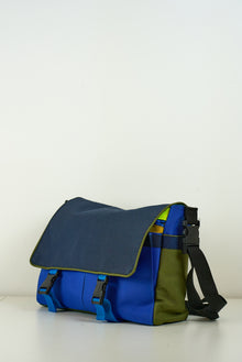 Besace « Cobalt »  Grand format bandoulière  - Arrête  tes sacs by Mesk