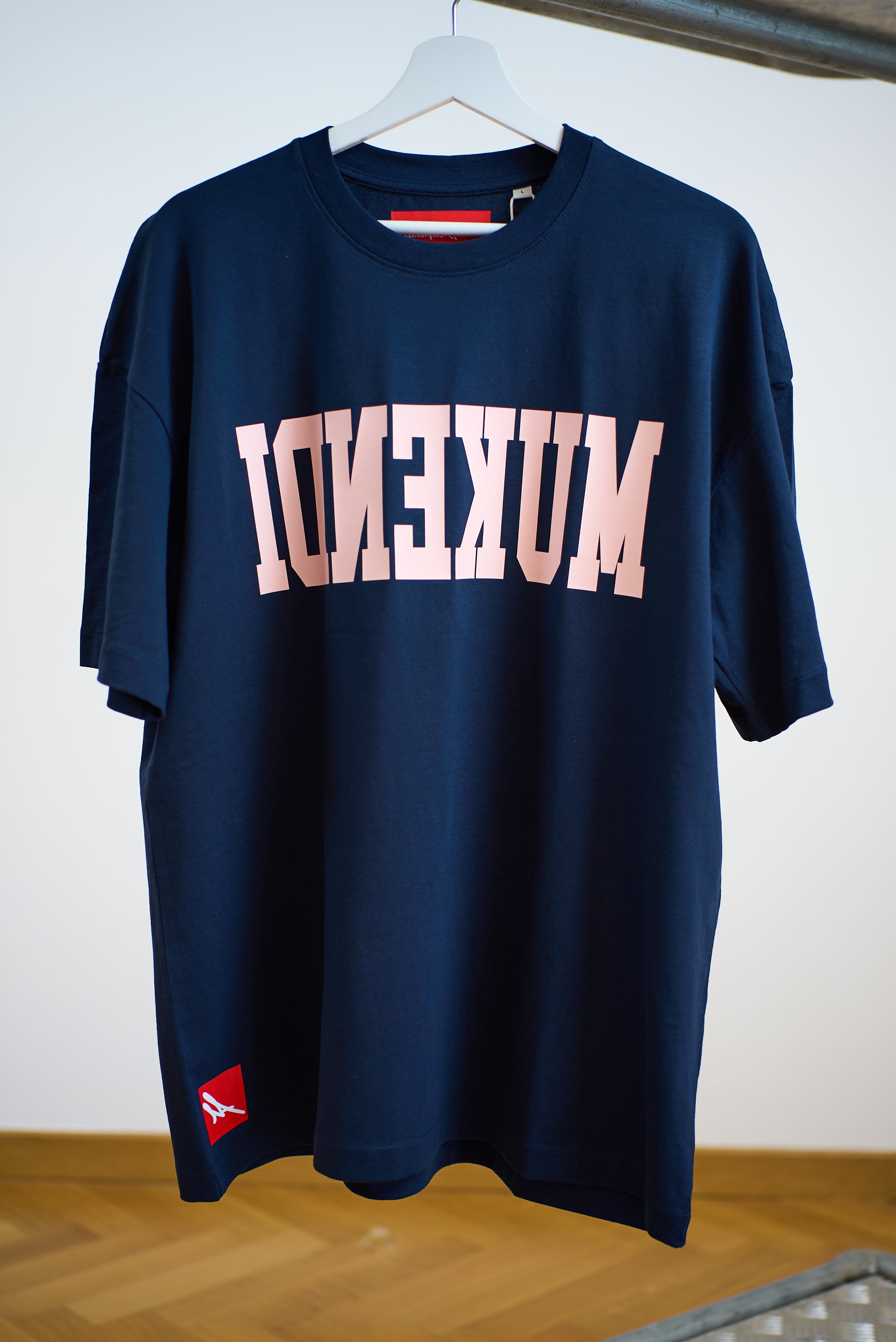 T-Shirt Reverse - Édition Limitée - Blue Marine / Rose Doux