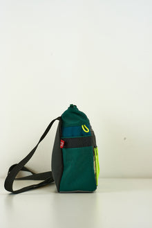 Sacoche « Chlorophylle » Crossbody vert & jaune fluo - Arrête  tes sacs by Mesk