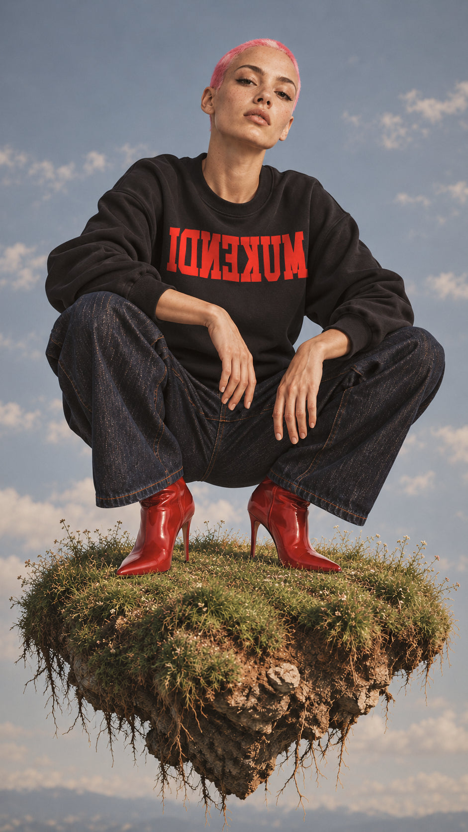 Sudadera Reverse - Edición Limitada - Negro / Rojo