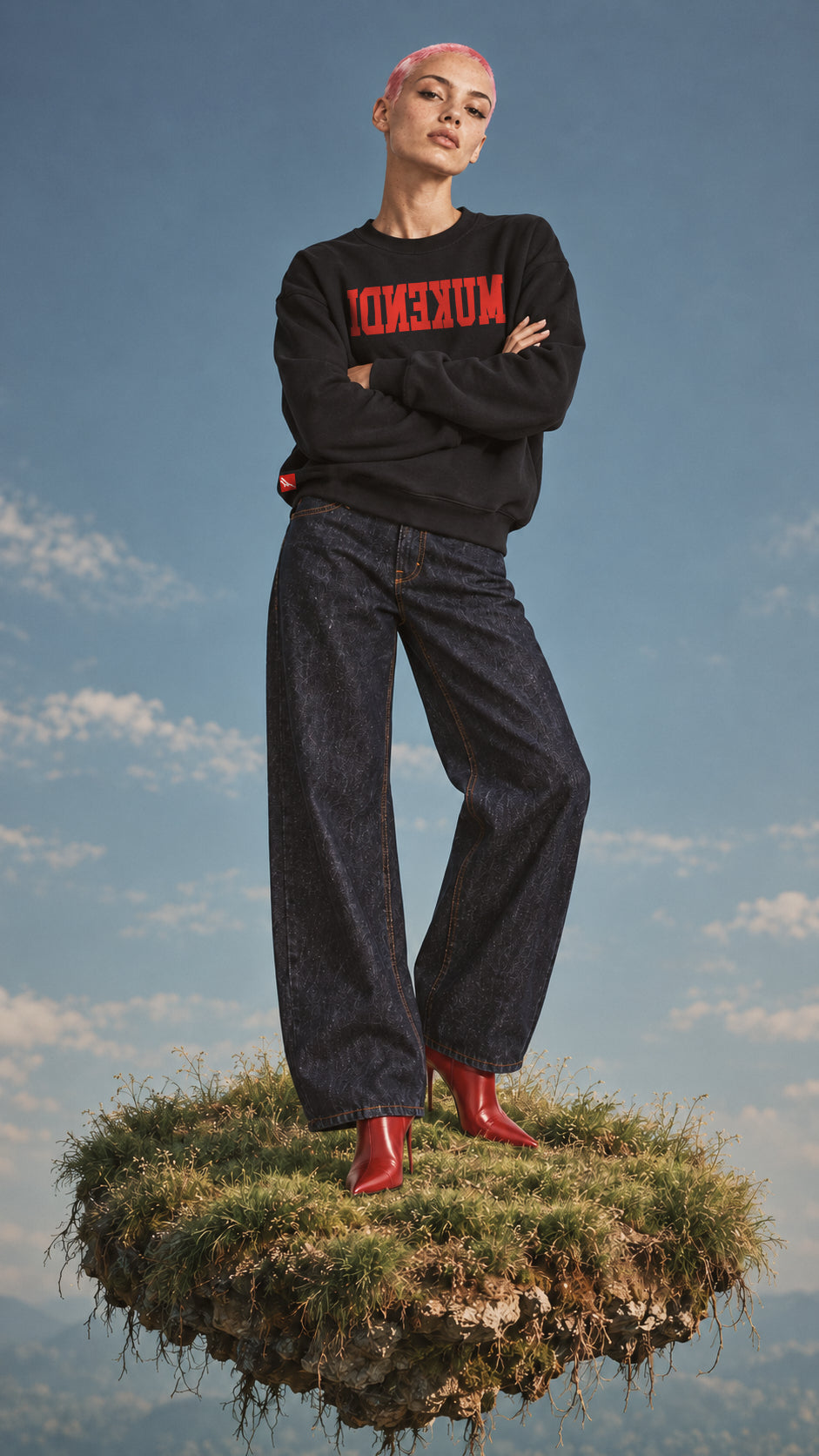 Sudadera Reverse - Edición Limitada - Negro / Rojo