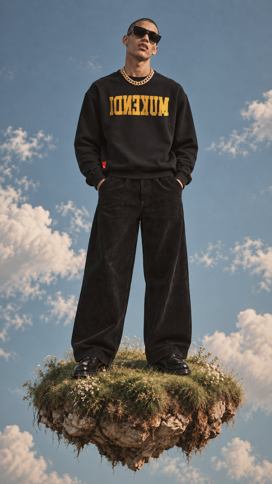 Sudadera Reverse - Edición Limitada - Negro / Amarillo