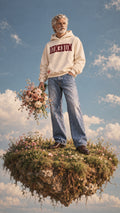Hoodie Reverse - Édition Limitée - Blanc cassé/ Bordeaux