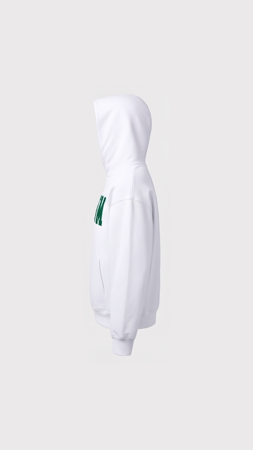 Felpa con cappuccio Reverse - Edizione Limitata - Bianco / Verde
