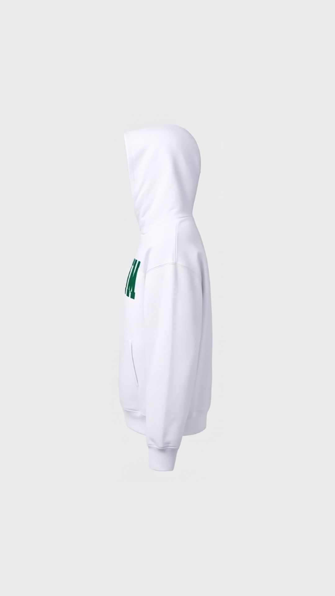 Sudadera con capucha Reverse - Edición Limitada - Blanco / Verde