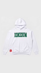 Felpa con cappuccio Reverse - Edizione Limitata - Bianco / Verde